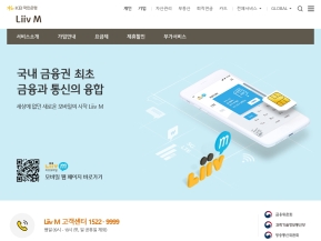 KB국민은행 Liiv M 인증 화면